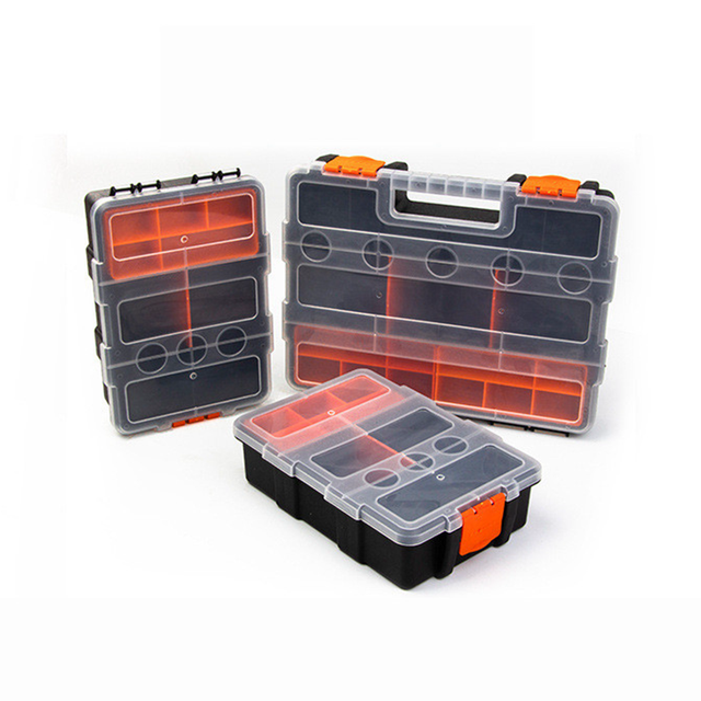 Hardware Parts Storage Toolbox Screw Organizer Multi Grid Plastic